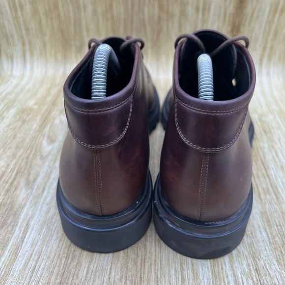 Salvatore Ferragamo Charlie Chukka Boots Men\'s 6.5 EE Brown Leather Gancini main image 8